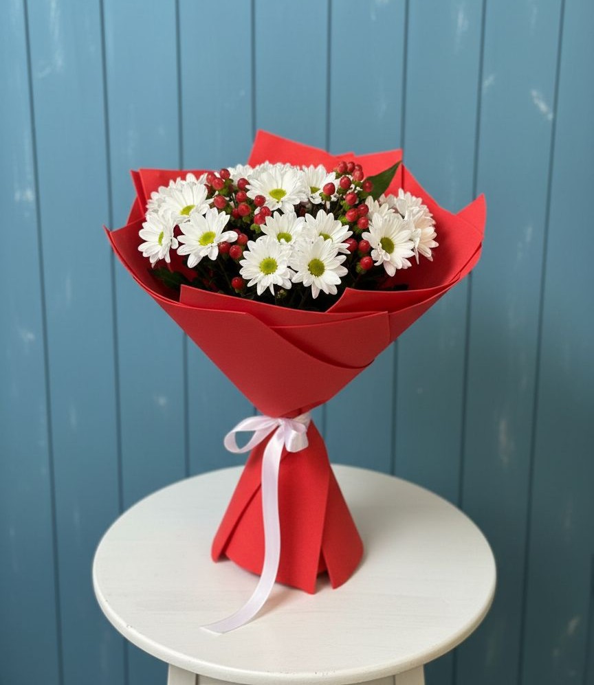 Букет цветов из: Хризантемы в Черногорске