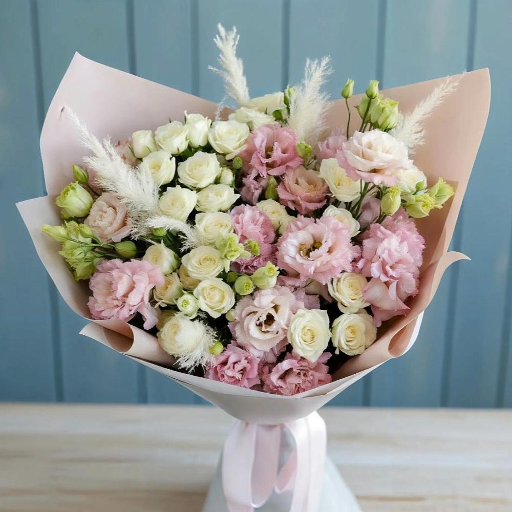 Букет цветов из: Альстромерии и Розы в Черногорске