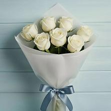 Букет 7 Белых роз Эдлесс Лав #REPLACE_PRED# Черногорске
