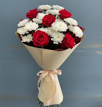 Букет цветов из:  Розы и Хризантемы в Черногорске