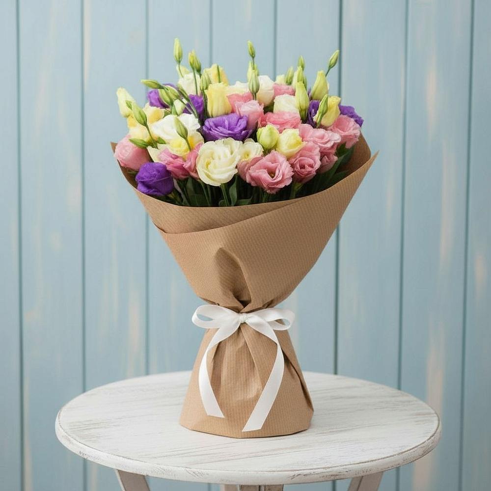 Букет цветов из: Лизиантусы в Черногорске