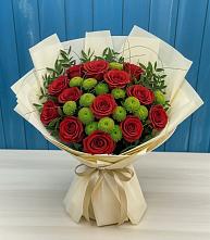 Букет цветов из:  Розы и Хризантемы в Черногорске