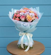 Букет цветов из:  Хризантемы и Розы в Черногорске