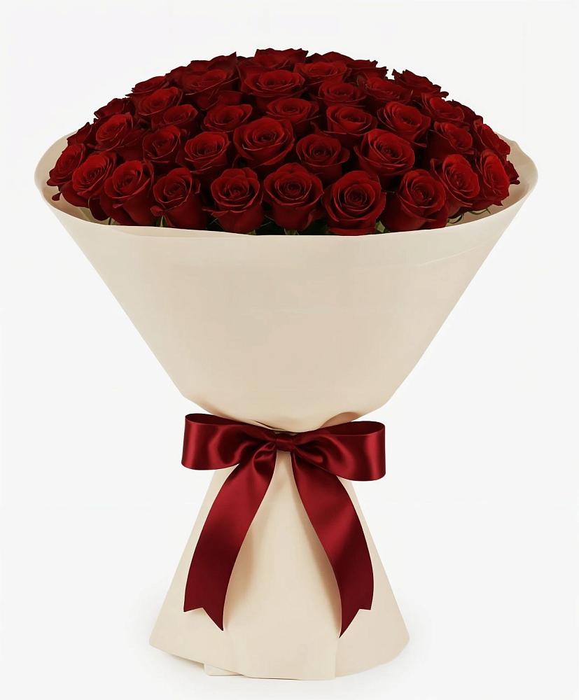 Букет 101 Бордовая роза Блэк Бакарра в Черногорске