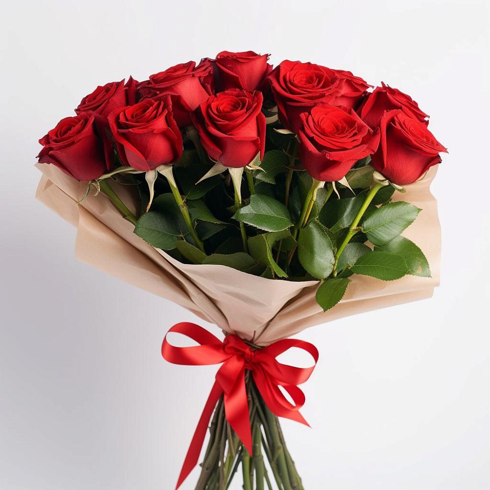 Букет 11 Красных роз Эдлесс Лав в Черногорске