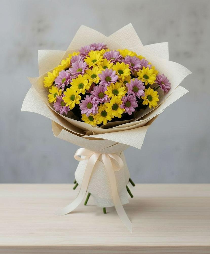 Букет цветов из: Хризантемы в Черногорске